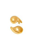 Large Drop Earrings, 18k Gold-Plated Sterling Silver
